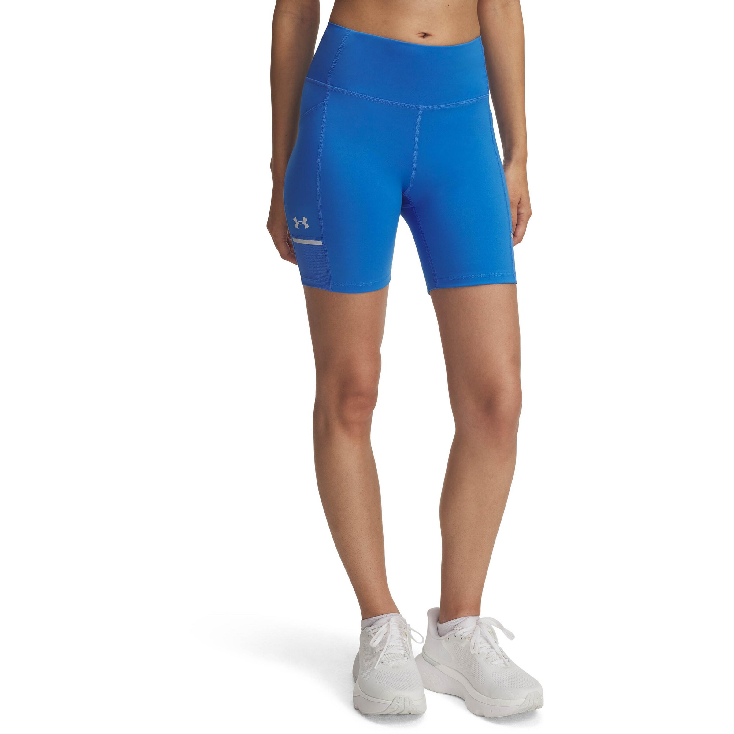 UNDER ARMOUR Skinny Workout Pants 'Launch 6' in Blue: front