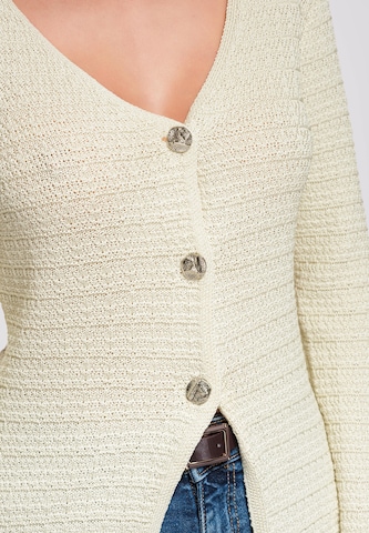 Ombre Knit cardigan in Yellow