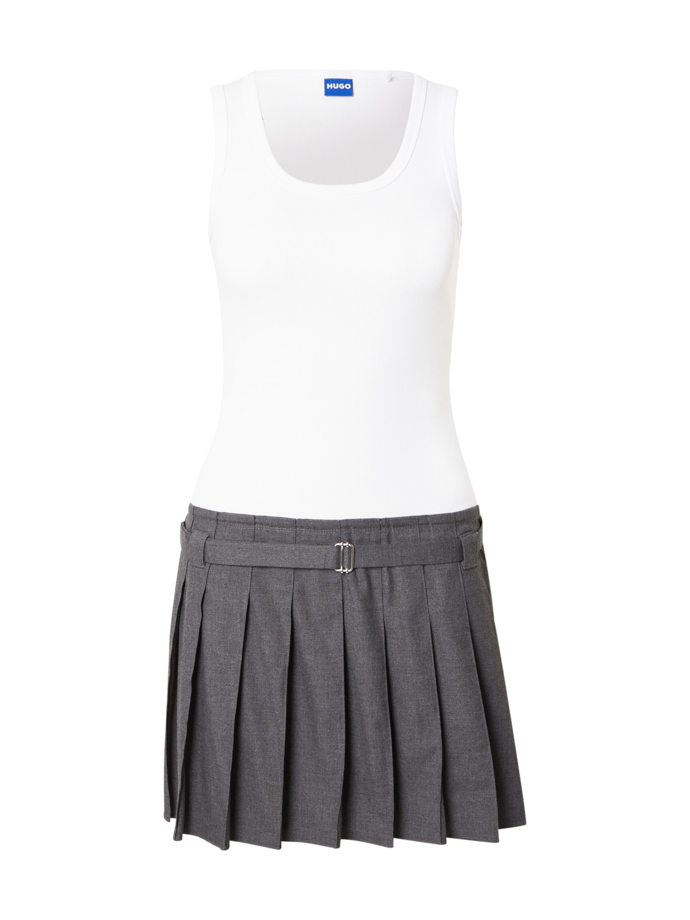 HUGO Jurk &#x27;Norila_B&#x27; in Wit: voorkant