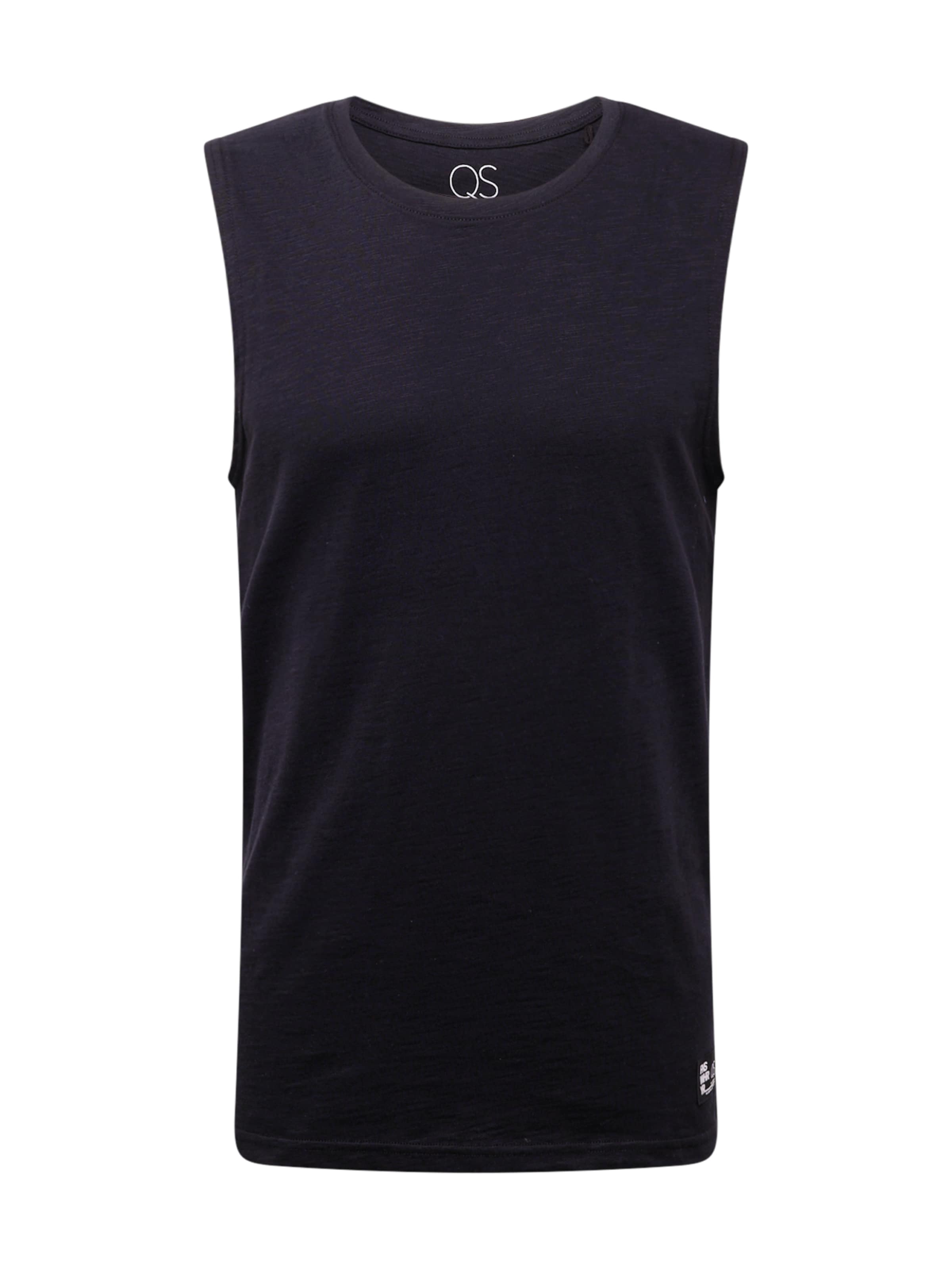 QS Shirt in Zwart: voorkant