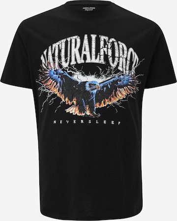 JACK & JONES Футболка 'JOREAGLEROCK GALLERY' в Черный: спереди