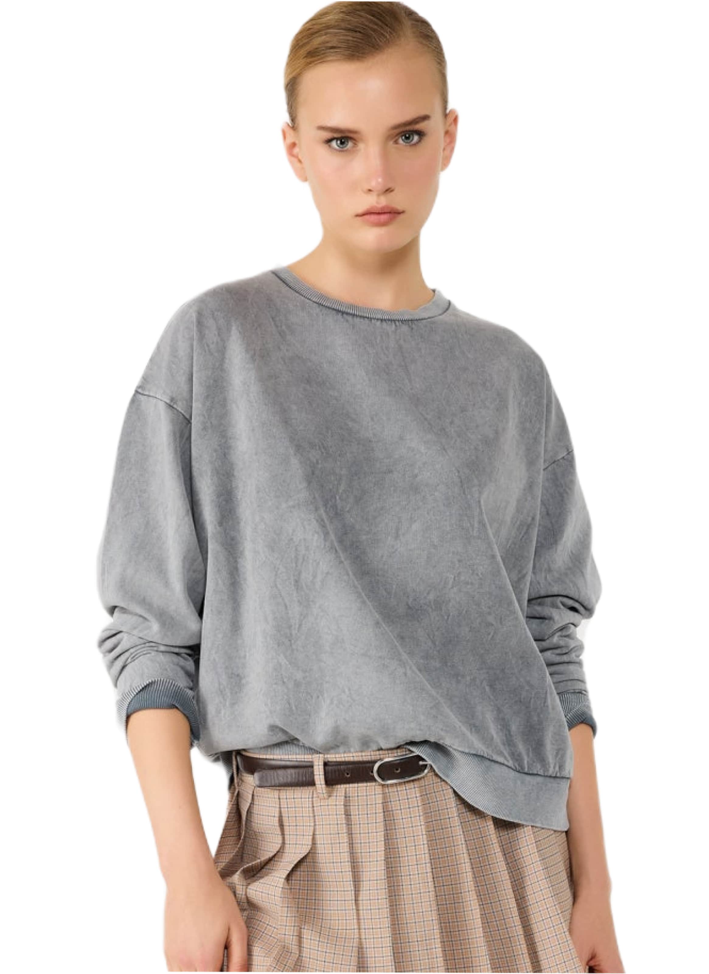 No Matter What Sweatshirt in Grey: front