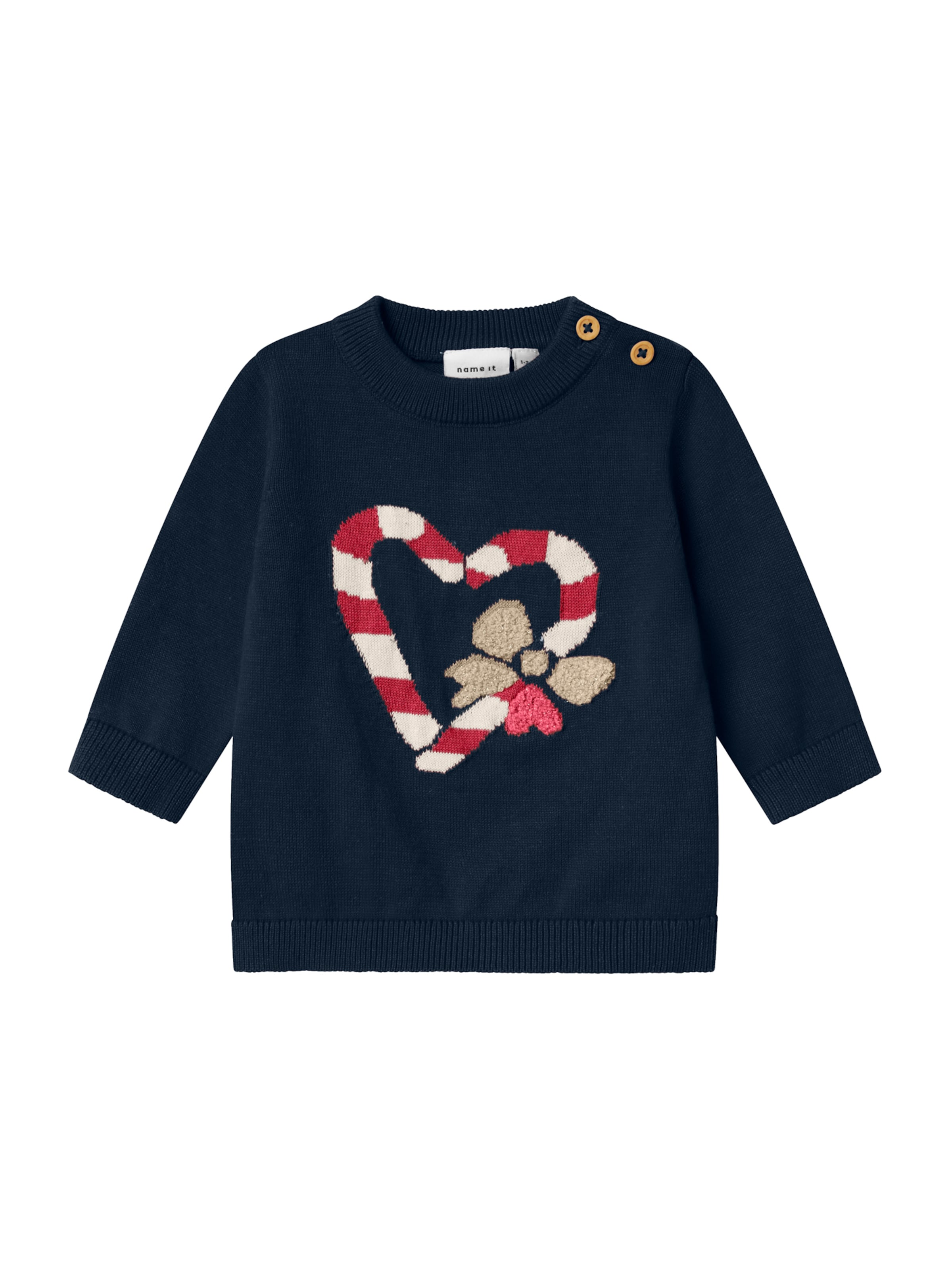 NAME IT Sweter &#x27;NBFREAMO&#x27; w kolorze niebieski: przód