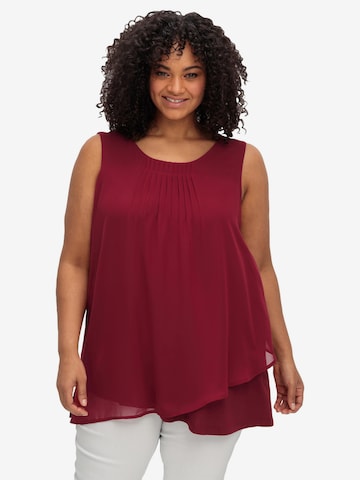 SHEEGO Blouse in Rood: voorkant