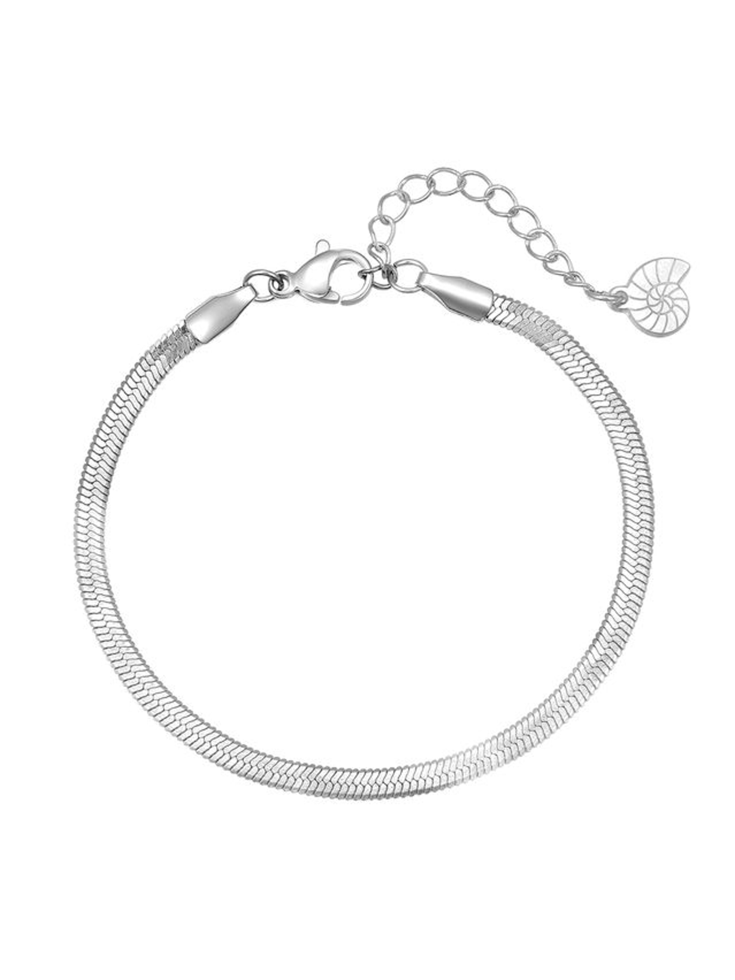 Braccialetto 'Serpentine' di Hey Happiness in argento