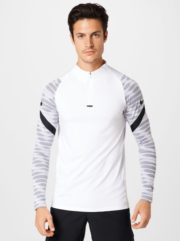 NIKETehnička sportska majica 'Strike' - bijela boja: prednji dio