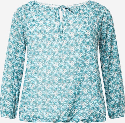 Z-One Blouse 'Cara' in Cream / Nude / Cyan blue, Item view