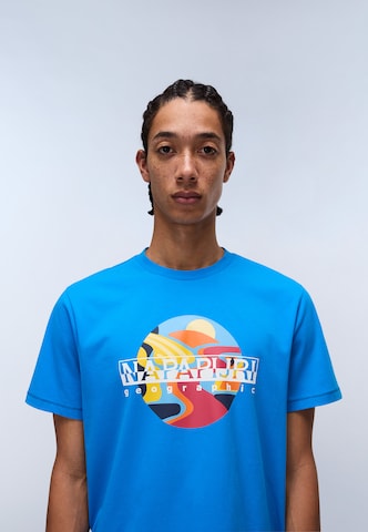 NAPAPIJRI - Camisa 'S-Valdor' em azul