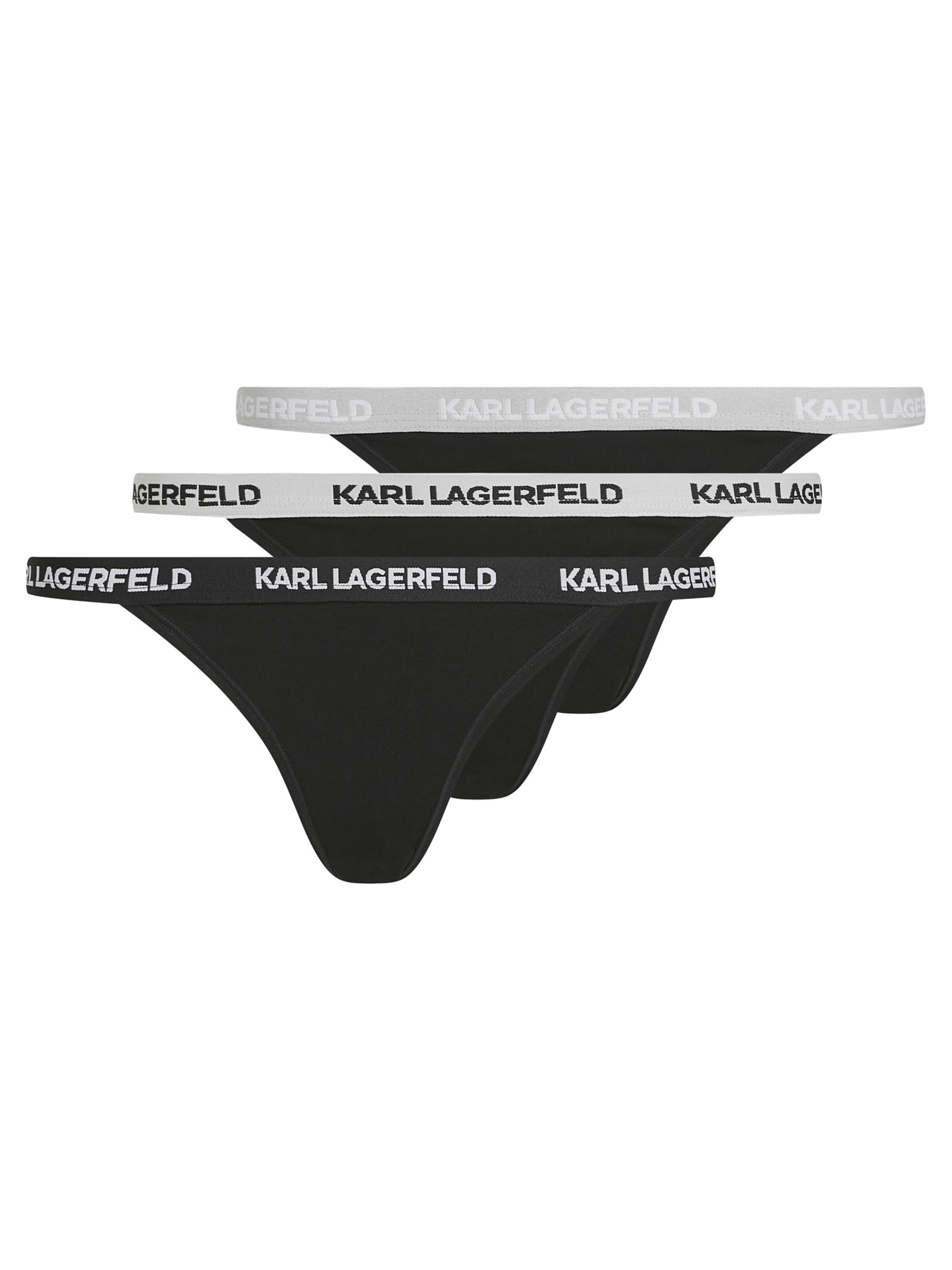 Karl Lagerfeld Σλιπ σε μαύρο / λευκό, Άποψη προϊόντος