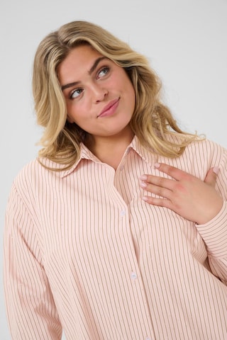 KAFFE CURVE Shirt in Roze