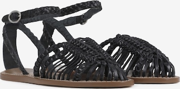 BRONX Sandalen met riem in Zwart