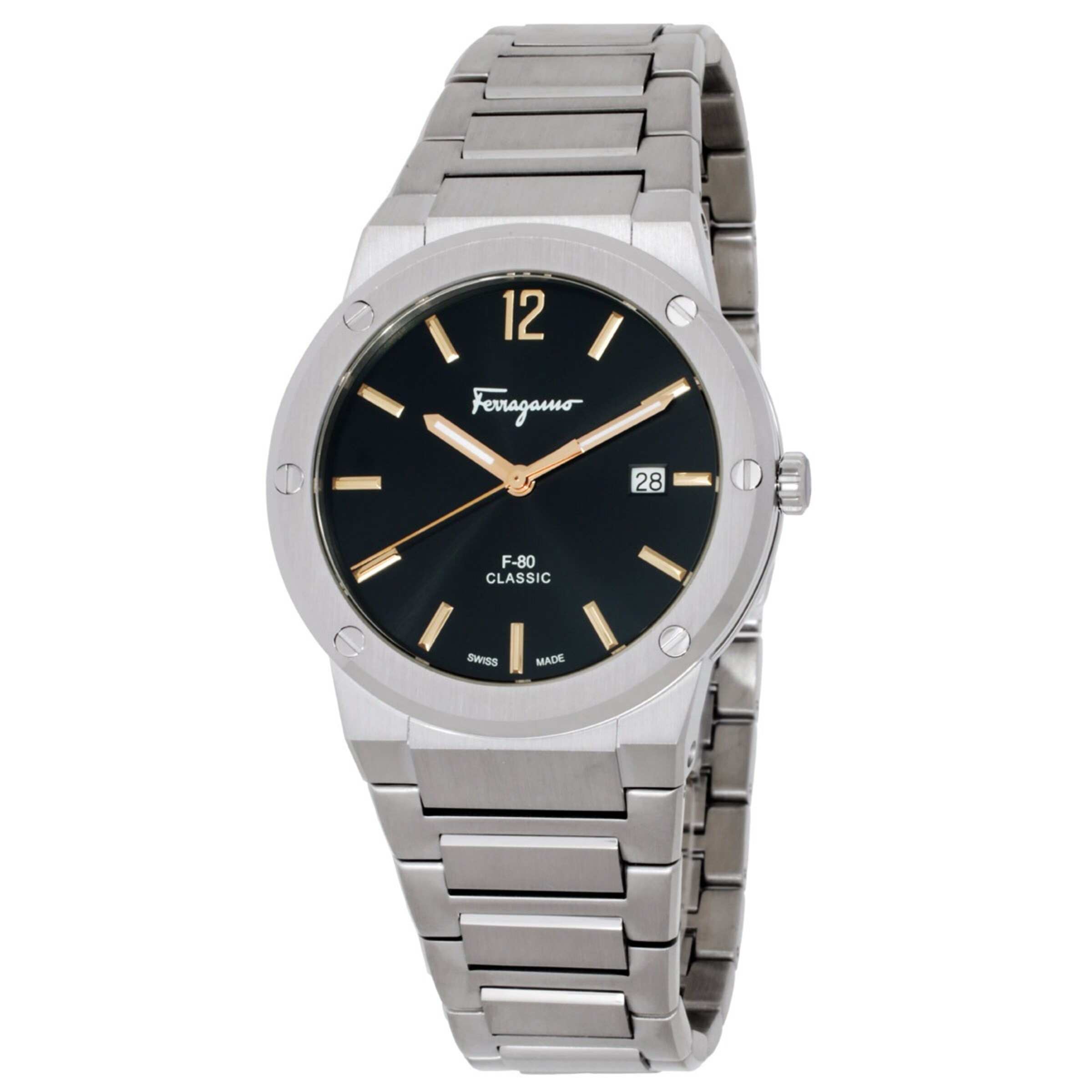 Salvatore Ferragamo Analoog horloge in Zilver: voorkant