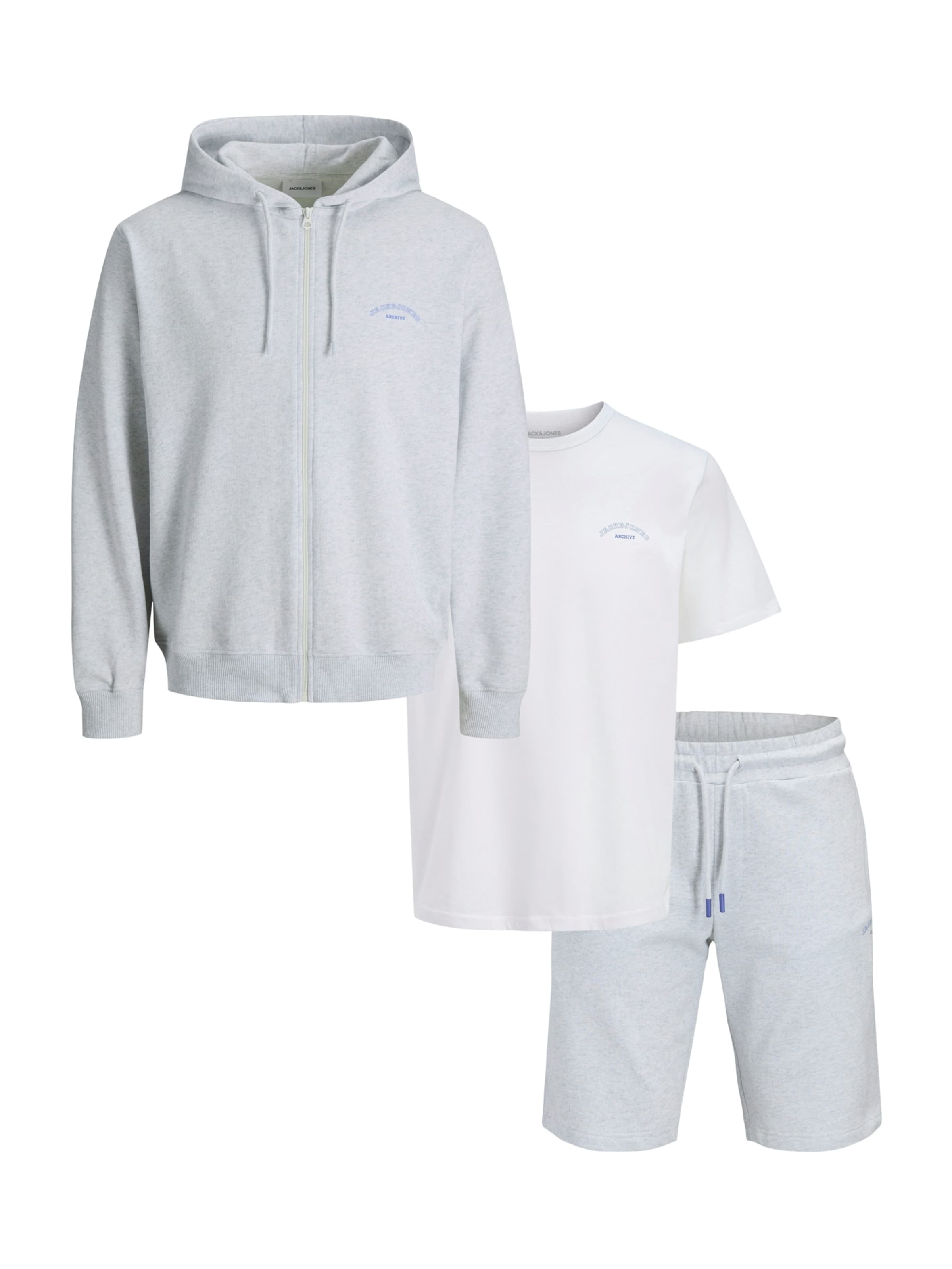 JACK & JONESJogging komplet 'JJCOLLEGE' - siva boja: prednji dio