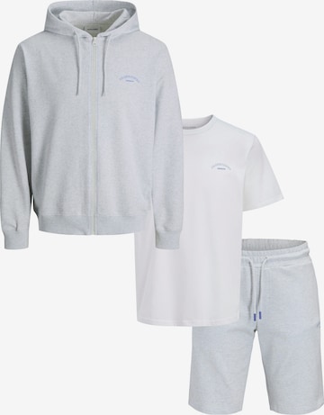 JACK & JONES Jogginganzug 'JJCOLLEGE' in Grau: Vorderseite