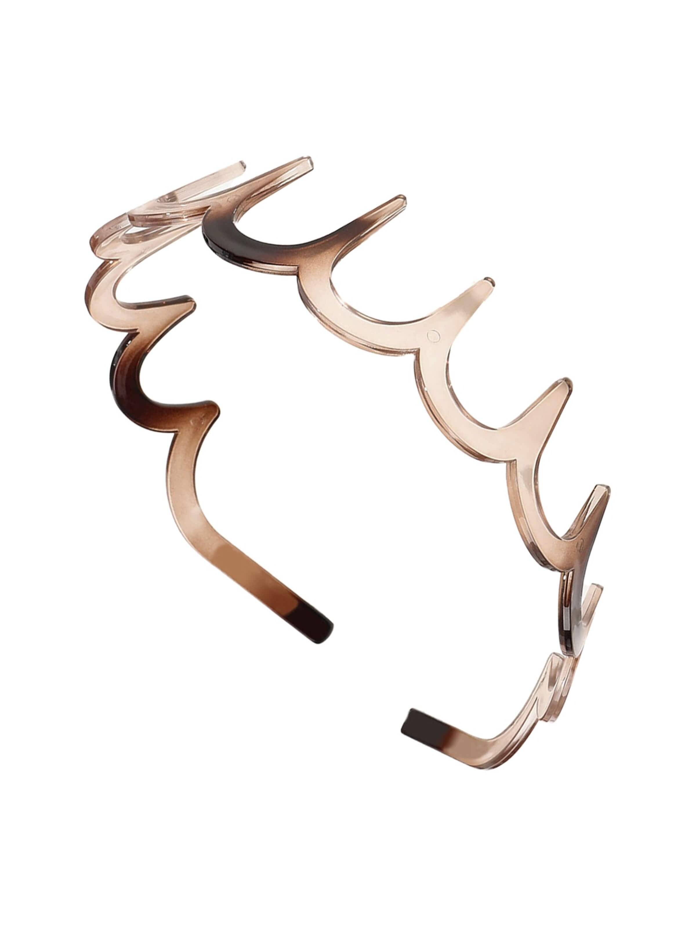 soho Hair accesoires Hair jewelry 'Canda Headband – Light Brown' in Brown: front