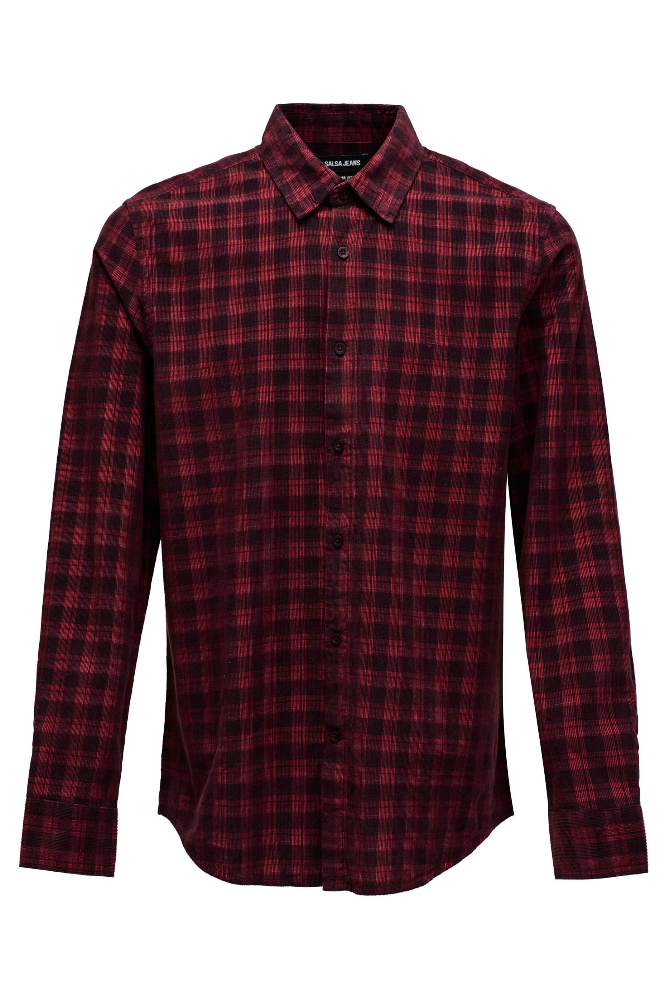 Salsa Jeans Regular fit Button Up Shirt in Red: front