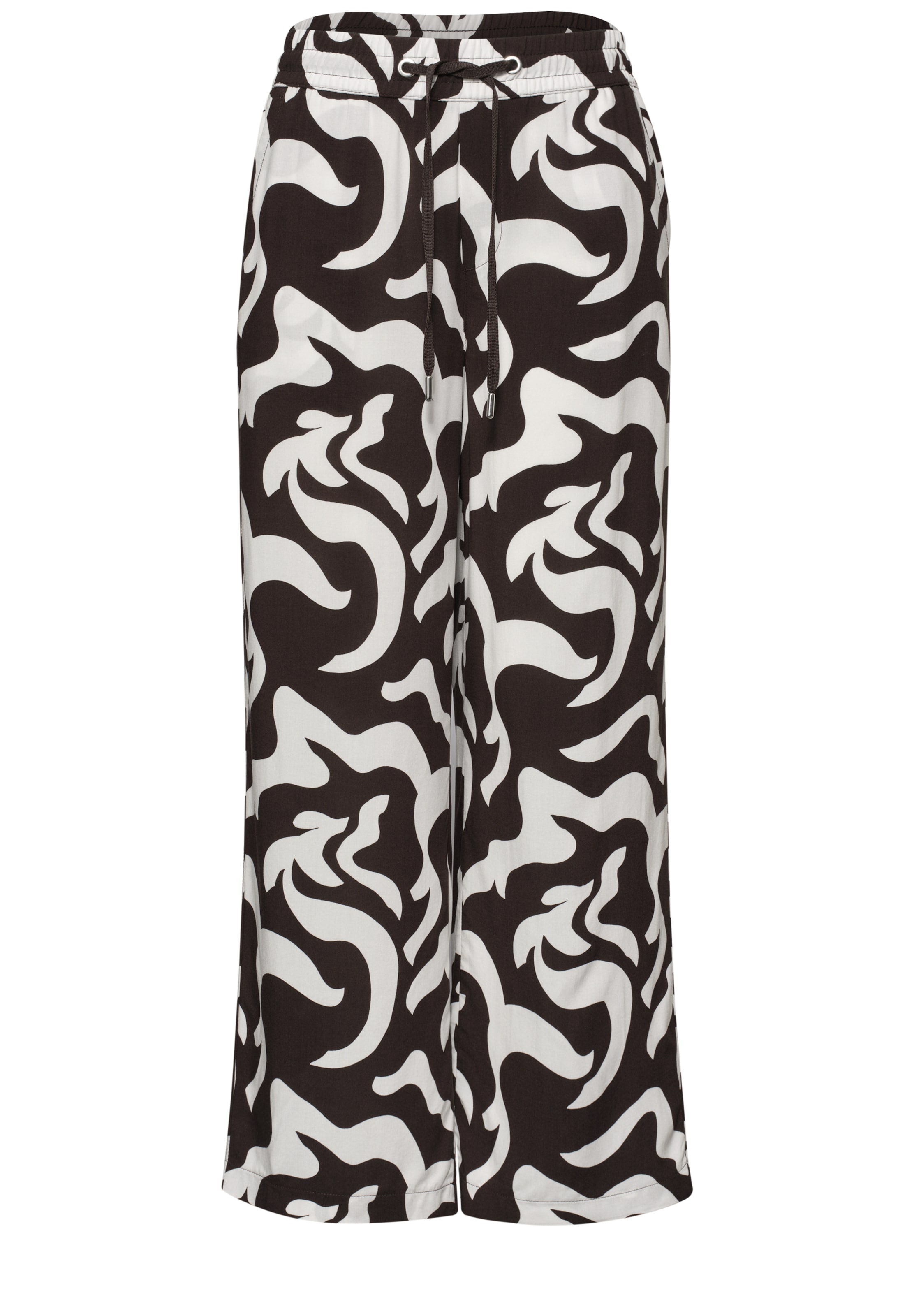 STREET ONE Loose fit Pants in Brown: front