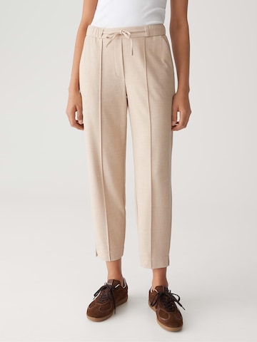 OPUS Дънки Tapered Leg Панталон 'Myha' в бежово: отпред