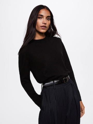 MANGO Sweater 'Serrano' in Black: front