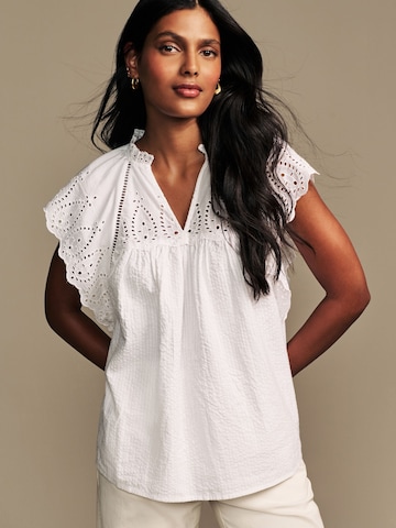 Chemisier LAURA ASHLEY en blanc : devant