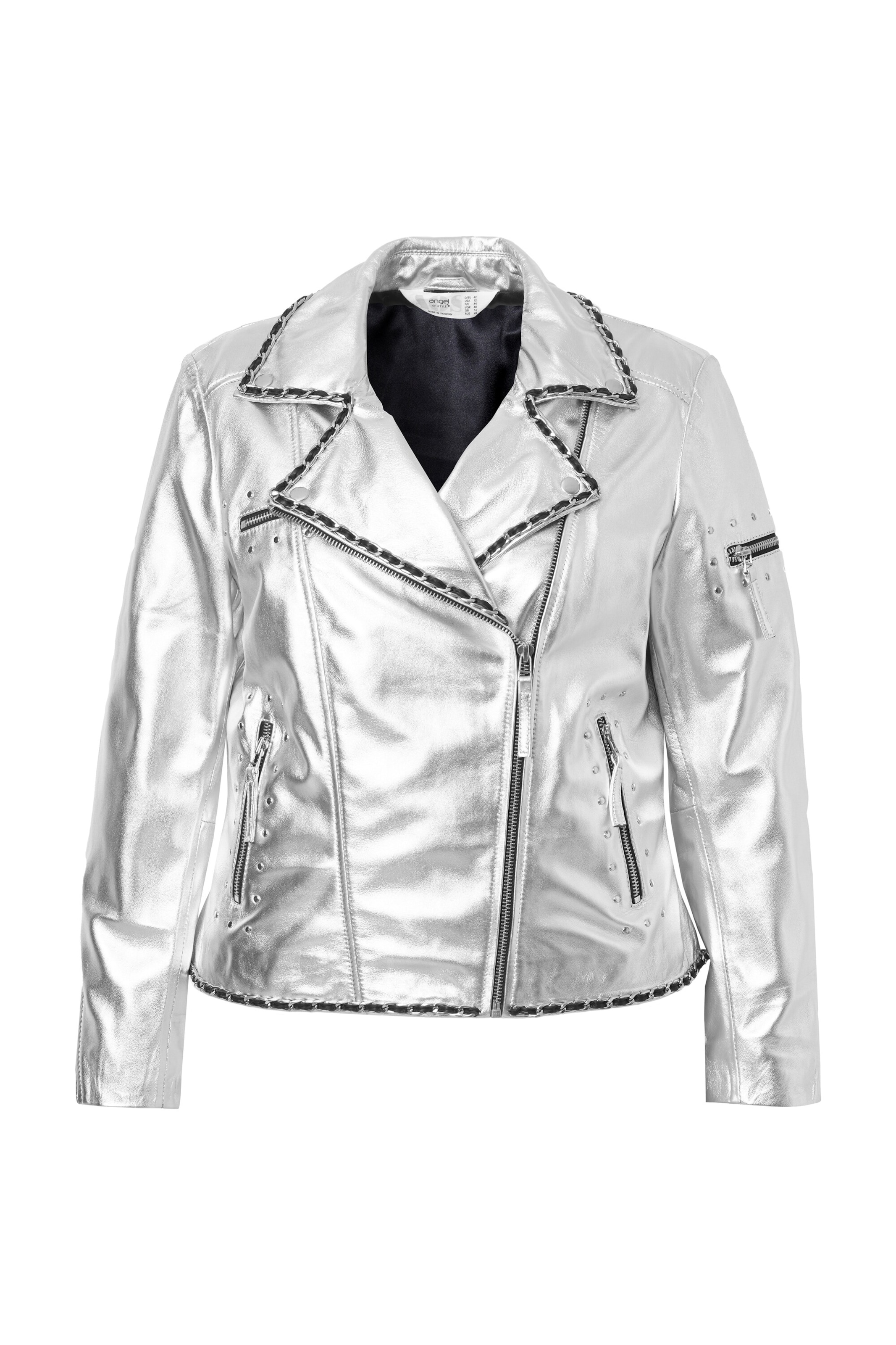 Angel of Style Tussenjas in Zilver: voorkant