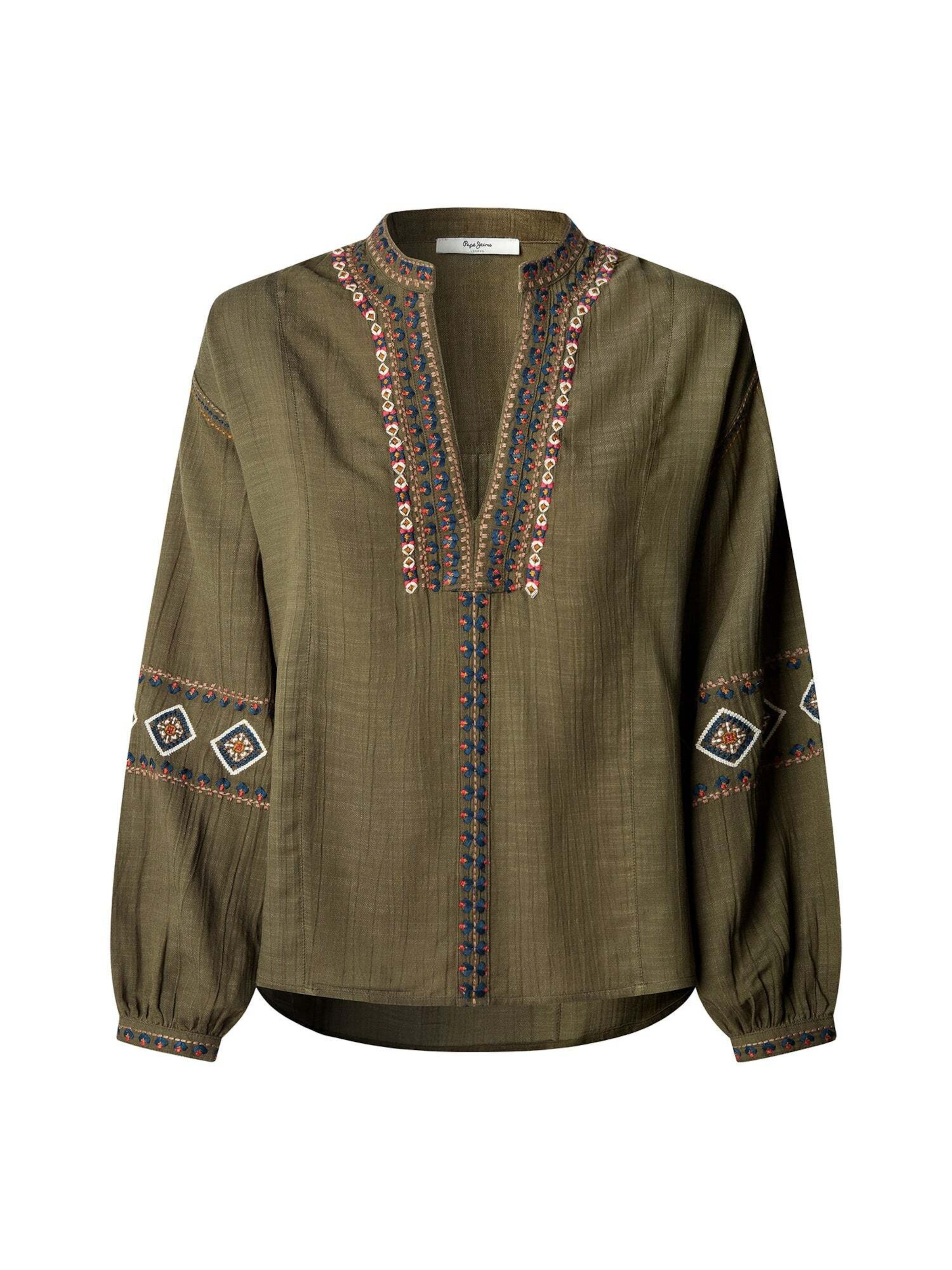 Pepe Jeans Blouse 'Hester' in Groen: voorkant