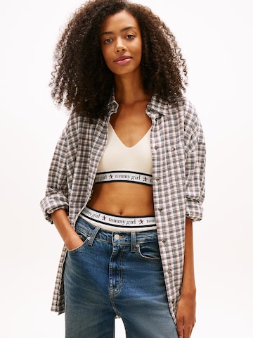 Tommy Jeans Blúz - bézs: elől