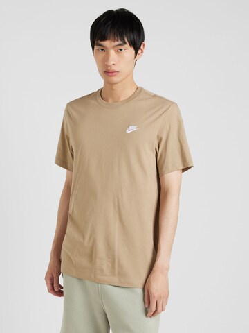 Nike Sportswear Regular fit Shirt 'CLUB' in Groen: voorkant