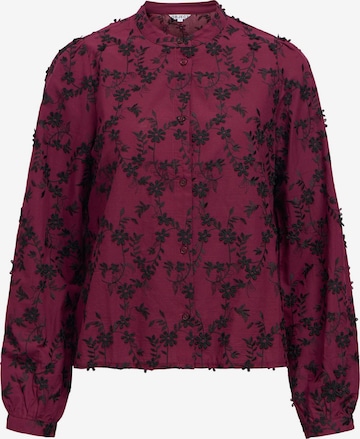 Camicia da donna 'OBJKarli' di OBJECT in rosso: frontale