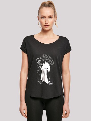 F4NT4STIC Shirt 'Leia Weapon' in Black: front