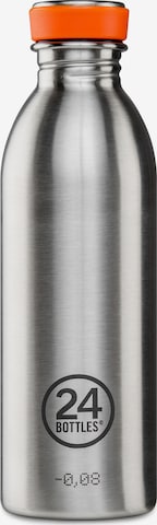 Borraccia 'Urban Basic' di 24Bottles in argento: frontale