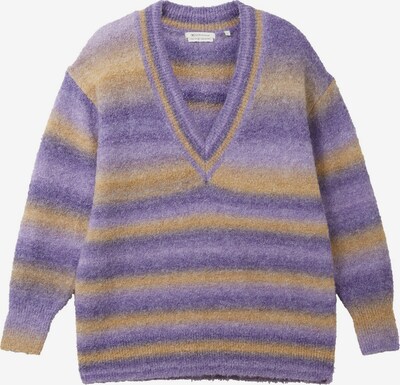 TOM TAILOR DENIM Pull-over en beige / violet, Vue avec produit