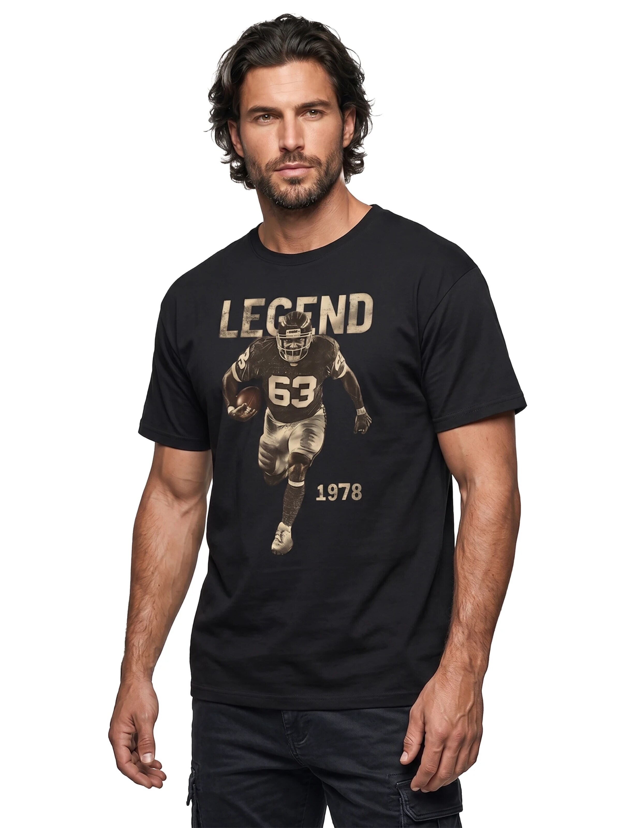 MAKAYA Shirt 'Football Legend' in Black