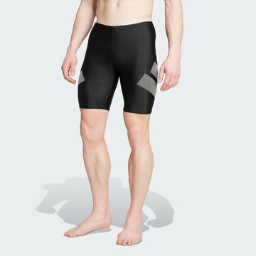 ADIDAS PERFORMANCE Boardshorts 'Big Bars' in Schwarz: Vorderseite