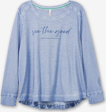 T-shirt SHEEGO en bleu : devant