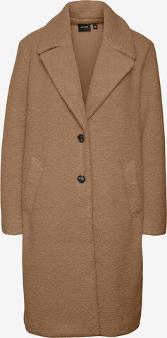 VERO MODA Between-Seasons Coat 'ANNY' in Brown: front