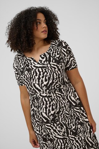 KAFFE CURVE Jurk in Zwart
