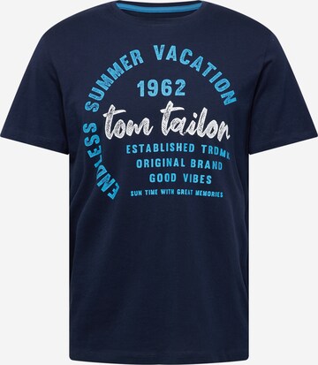 TOM TAILOR Shirt in Blauw: voorkant