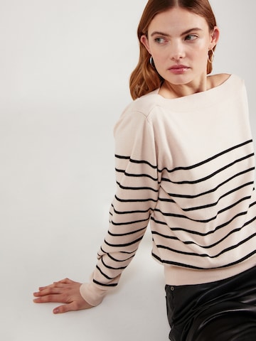 Pullover 'Valerie' di ABOUT YOU in bianco