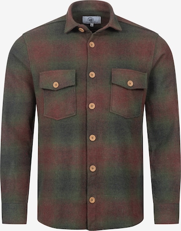 Rock Creek Button Up Shirt in Green: front