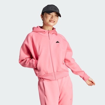 ADIDAS SPORTSWEAR Sports sweat jacket 'Z.N.E.' in Pink: front