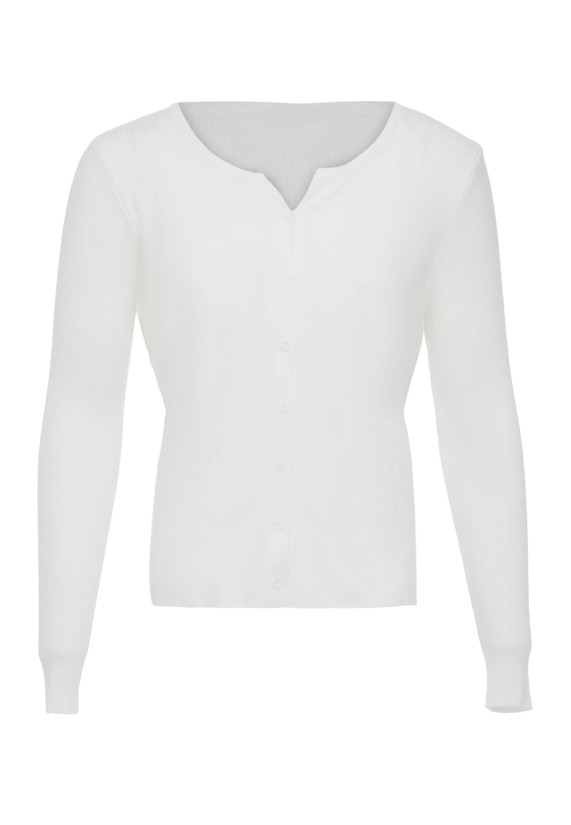 aleva Kardigan w kolorze biały: przód