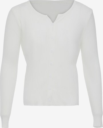 Cardigan aleva en blanc : devant