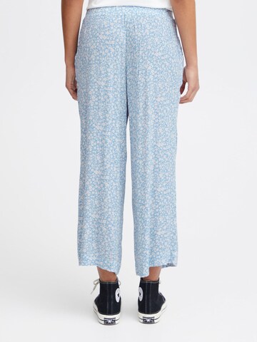 ICHI Regular Broek ' Marrakech ' in Blauw