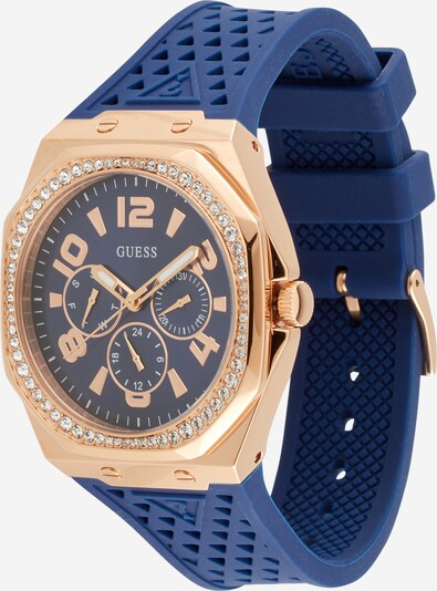 GUESS Analog watch in Navy / Gold / Transparent, Item view