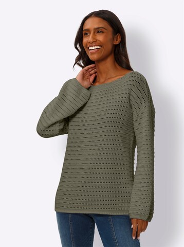 Pullover di heine in verde: frontale