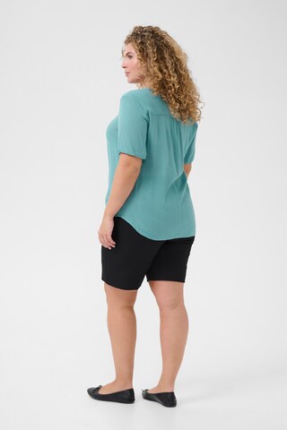 KAFFE CURVE Bluse 'KCAmi' in Blau