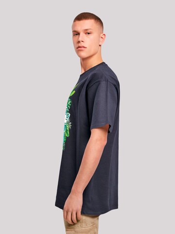 F2 Shirt 'Tropical Surfboards Sommer' in Blue