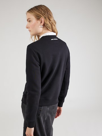 juoda Karl Lagerfeld Megztinis be užsegimo 'Ikonik 2.0'