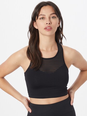 Casall Sports Top in Black: front
